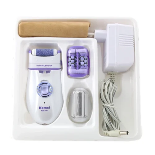 Effortless KM-1981 Women's Epilator – Electric Female Face Hair Removal