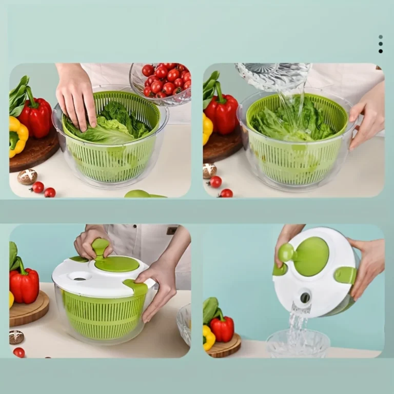 Vegetable Dryer & Salad Spinner – Durable Plastic Kitchen Gadget for Fresh Produce