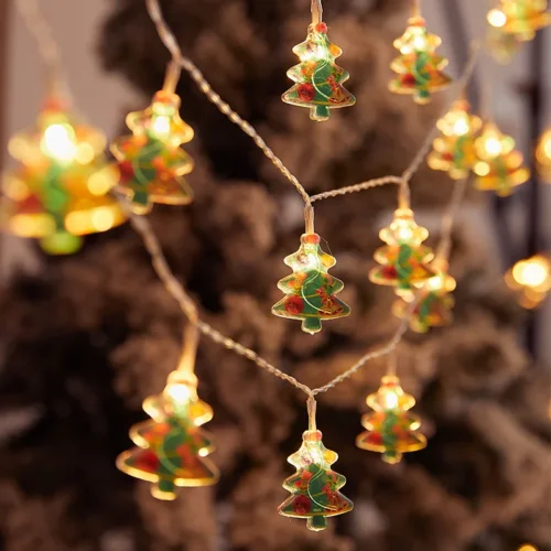 1.5M (4.96ft) Christmas Tree LED String Lights – 10 LED Fairy Garland for Xmas & New Year Decor