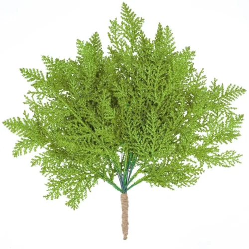 Glitter Artificial Pine Branches Fake Plant Xmas Tree Ornament Gold Glittering Sequin Leaves Christmas Party Home Decor Supplies