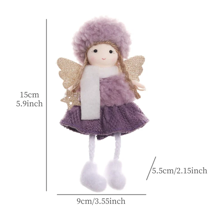 Cute Girl Angel Christmas Pendant Xmas Tree Hanging Ornaments Christmas Decorations Christmas Dolls