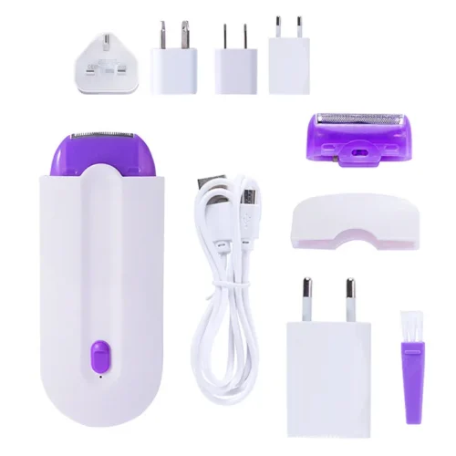 Effortless Women's Epilator, Painless Hair Removal Shaving Device with USB Charging