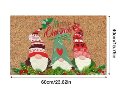 Creative Christmas Gnome Door Mat | Non-slip Entryway Floor Rug for Home Decoration