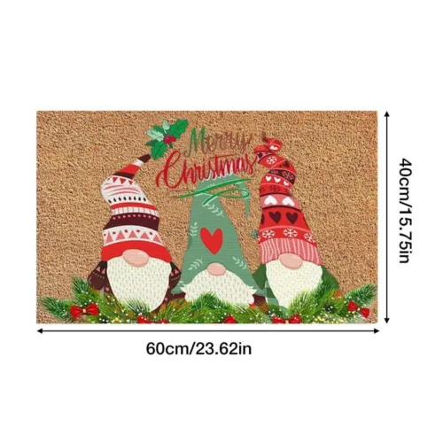 Creative Christmas Gnome Door Mat | Non-slip Entryway Floor Rug for Home Decoration