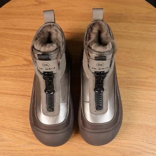 Women's Winter Platform Snow Boots – Plush, Height Increasing, Cold-Proof Warm Sneakers