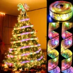 1/2/3M Glowing LED Ribbon String Lights – Christmas Tree Decoration, Navidad