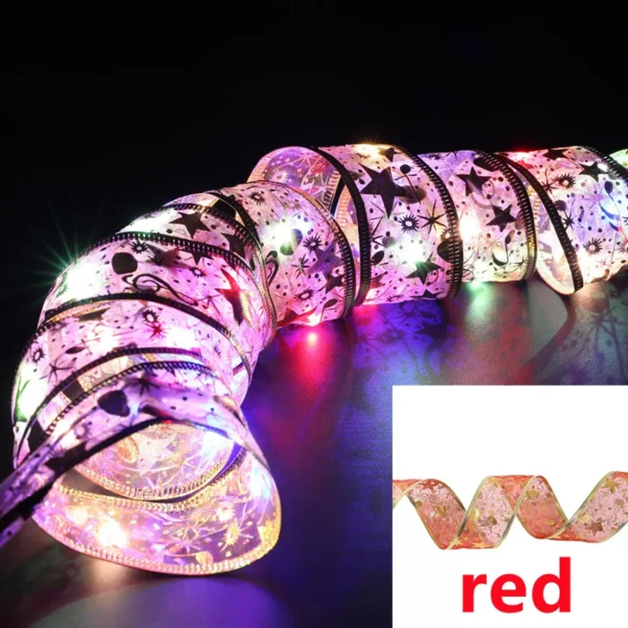 LED Ribbon Lights for Christmas – DIY Lace Bows & Tree Ornaments Decor