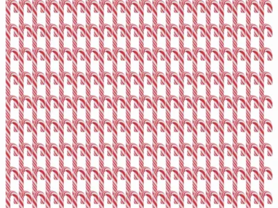120Pcs Red and White Handmade Christmas Candy Cane Miniature Food Home Decor Clay Candy Cane