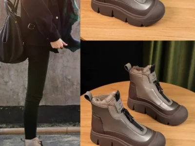 Women's Winter Platform Snow Boots – Plush, Height Increasing, Cold-Proof Warm Sneakers