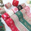 10 Yards Santa Claus Christmas Ribbon – Wide Cloth Ribbon for DIY Bows, Hair Accessories & Gift Decoration