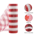 10 Yard Roll Christmas Netting – Holiday Decoration for Tree Decor, DIY Wreaths & Gift Wrapping