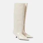 Women's Wide-Leg Knee-High Boots – Pointed Toe, Short Heel, European & American Fashion