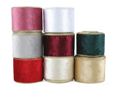 10 Yards Santa Claus Christmas Ribbon – Wide Cloth Ribbon for DIY Bows, Hair Accessories & Gift Decoration