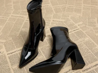 Modern Women's Ankle Boots – Sexy PU Pointed Toe Boots