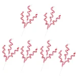 6-Piece Candy Color Bell Stems – Festival Embellishments for Christmas Tree Decor