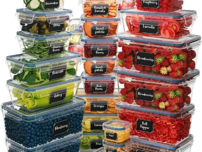 Ultimate Large Capacity Freezer Containers – 72-Piece Airtight Set