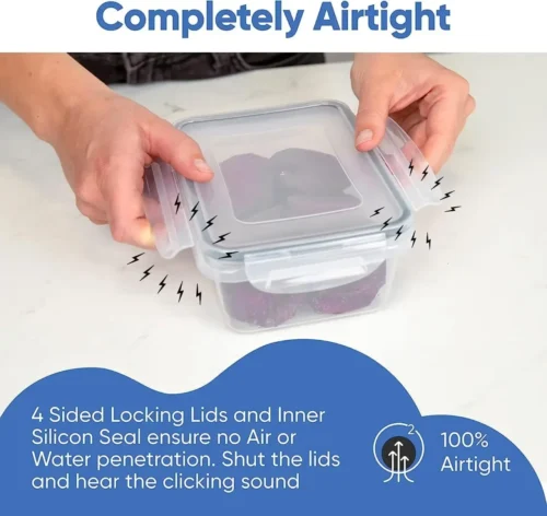Ultimate Large Capacity Freezer Containers – 72-Piece Airtight Set