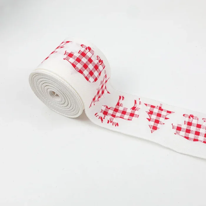 10 Yards Santa Claus Christmas Ribbon – Wide Cloth Ribbon for DIY Bows, Hair Accessories & Gift Decoration