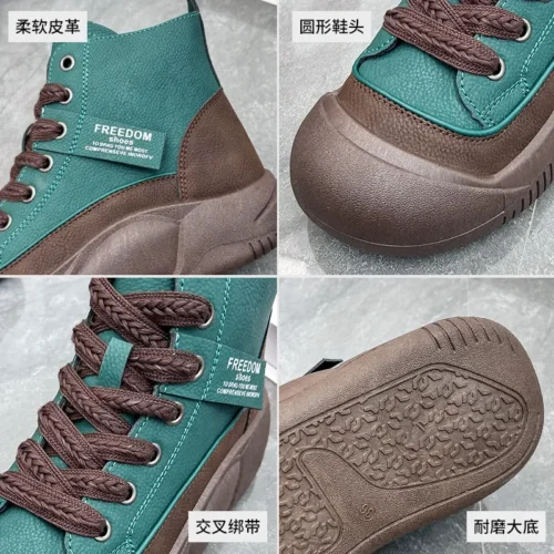 Women's Casual Fashion Sneakers – Round Toe, Flat, Comfortable Autumn Boots