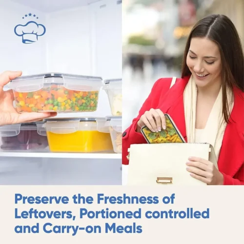 Ultimate Large Capacity Freezer Containers – 72-Piece Airtight Set
