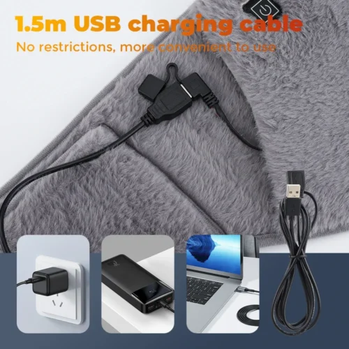 Ultimate Electric Graphene Heating Pad, 3-Level Cold-Proof Uterine Belt, USB Rechargeable Abdominal Warmer