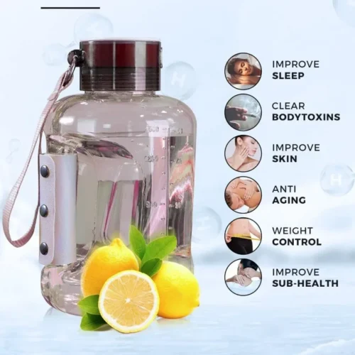 Hydrogen Water Bottle 1.5L – Durable and High-Capacity|Portable Sports Water Bottle|Rich Molecular Hydrogen Water Generator