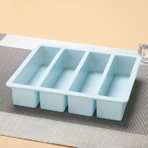 Easy Release Ice Cube Mold – Food Grade Silicone Square Tray