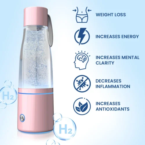 Original 5000 PPB Hydrogen Water Bottle – Advanced Hydrogen Infusion | Portable Hydrogen Water Bottle Generator |Hydrogenated Water