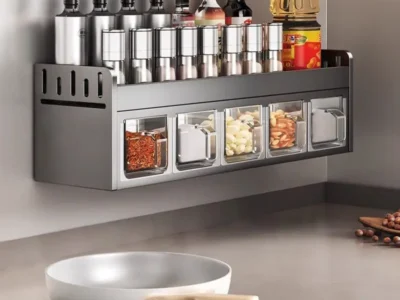 Stainless Steel Kitchen Spice Rack, Modern & Durable Spice Organizer|Organizador De Cocina