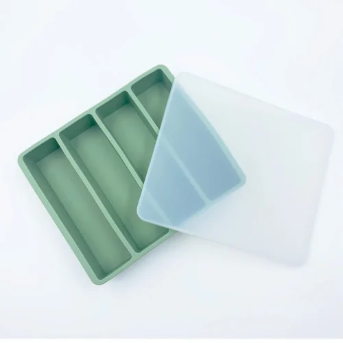 Giant Storage For Food Meal – Silicone Freezing Molds with Airtight Lid| Silicone 4-Link |Silicone Square