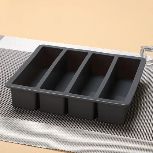 Easy Release Ice Cube Mold – Food Grade Silicone Square Tray