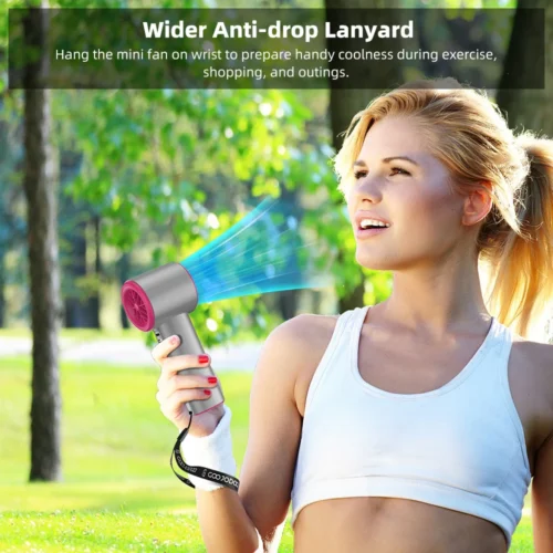 Strong Wind Handheld Electric Fan – Powerful, Portable, and Stylish |Adjustable Turbo Portable Outdoor Handheld