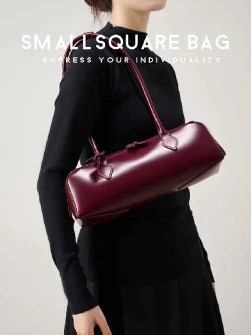 2025 Genuine Leather Shoulder Bag – Stylish and Versatile for Women| Large Capacity Luxury Handbag Baguette Bag