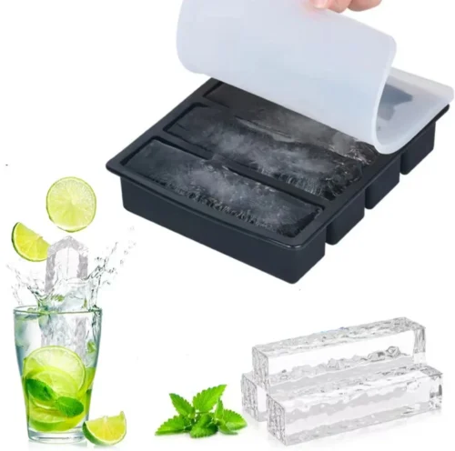 Giant Storage For Food Meal – Silicone Freezing Molds with Airtight Lid| Silicone 4-Link |Silicone Square