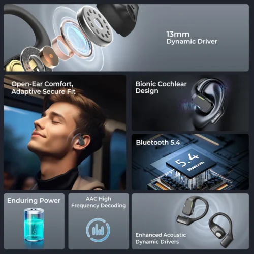 AI Translator M98 Wireless Headphones – Versatile and Powerful| Sports Bluetooth Earphones Gaming Headset