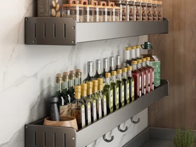Kitchen Condiment Rack Organizer – Durable and Stylish Spice Rack