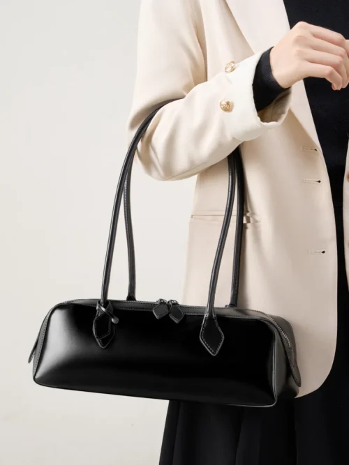 2025 Genuine Leather Shoulder Bag – Stylish and Versatile for Women| Large Capacity Luxury Handbag Baguette Bag