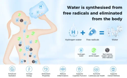 Hydrogen Water Bottle 1.5L – Durable and High-Capacity|Portable Sports Water Bottle|Rich Molecular Hydrogen Water Generator
