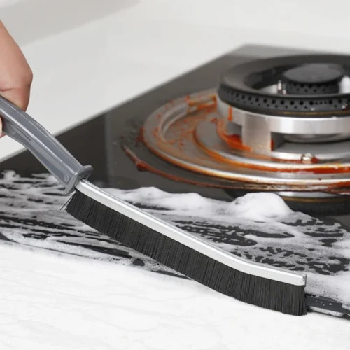 Durable Grout Gap Cleaning Brushes – Hard Bristle Tile and Crevice Cleaner-Bristled Tile Joints Dead Angle Cleaner