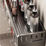 Stainless Steel Kitchen Spice Rack, Modern & Durable Spice Organizer|Organizador De Cocina