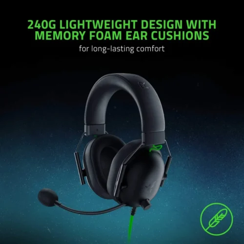 Headphone for Razer BlackShark V2 X Wired – Dynamic and Durable Gaming Headset: 7.1 Surround Sound- Game for PS4, PS5, Nintendo Switch, Xbox