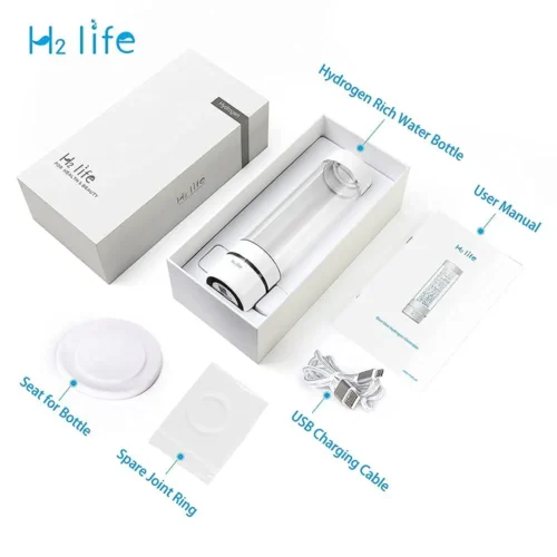 H2Life Hydrogen Rich Water Generator – Advanced Hydrogen Ionizer| DuPont SPE PEM Dual Chamber Technology | Max 3700ppb